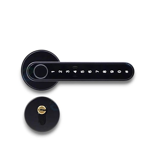 Serratura smart con - maniglia, e